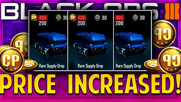 RARE SUPPLY DROP PRICE INCREASED In Black Ops 3 - BO3 Supply Drops DOUBLE IN PRICE (COD POINTS)
