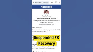 How to Recover Suspended Facebook Account Disable ✅ We
