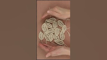 DIY Rope Leaves EASY #macrame