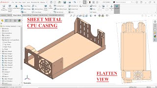 SolidWorks Sheet Metal Tutorial CPU CASING