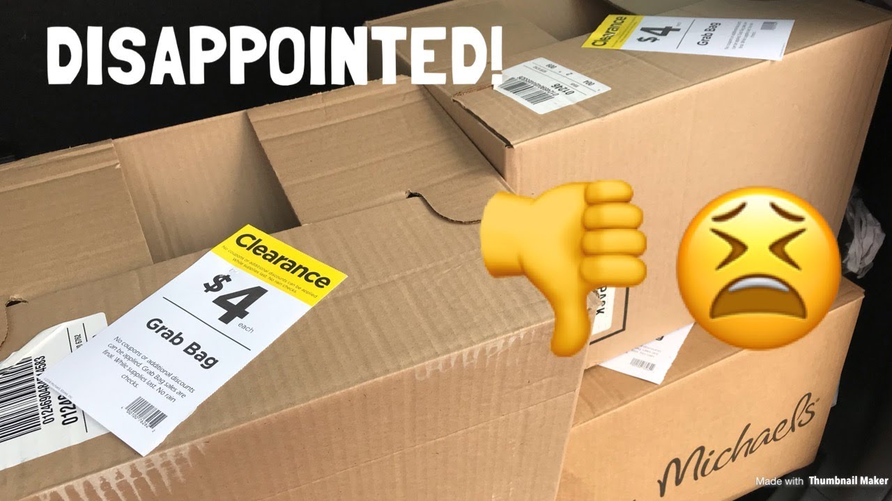 MICHAEL'S $4 GRAB BAGS! Not What I Was Hoping For!