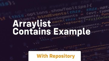 arraylist contains example