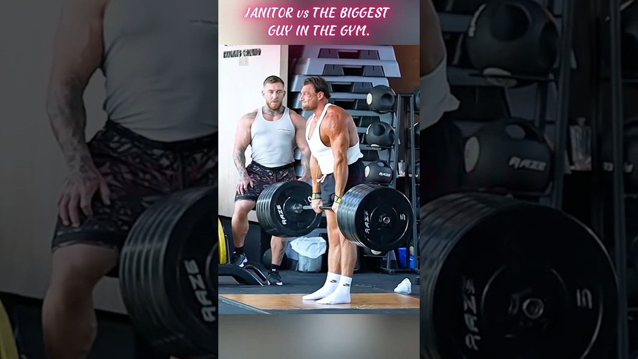 JANITOR vs THE BIGGEST GUY IN THE GYM.,,,....#gym #funny #trending #comedy #funnyvideo