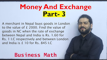 Money and Exchange part 3  NEB Business Mathematics in Nepali Class 12 Exam Question Solution