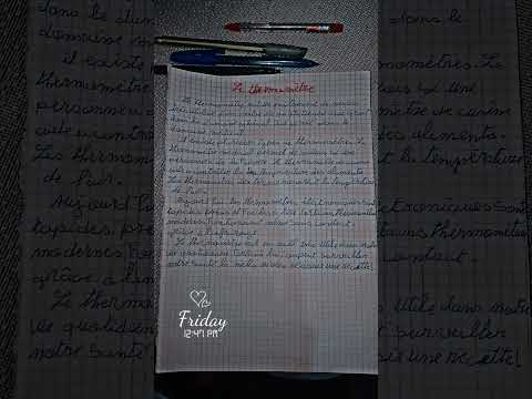 تعبير عن المحرار بالفرنسية