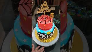 BUTTERSCOTCH FLAVOUR SPIDERMAN THEME BIRTHDAY CAKE 