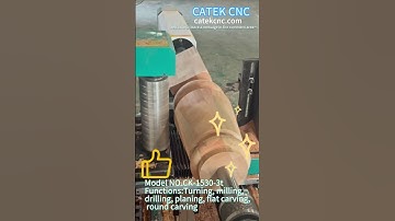CATEK CNC wood lathe: Real shot of processing pool table legs, simple and fast!⭐️⭐️⭐️