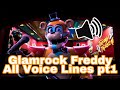 Glamrock Freddy All Voice Lines Part 1 ||FNAF: Security Breach||