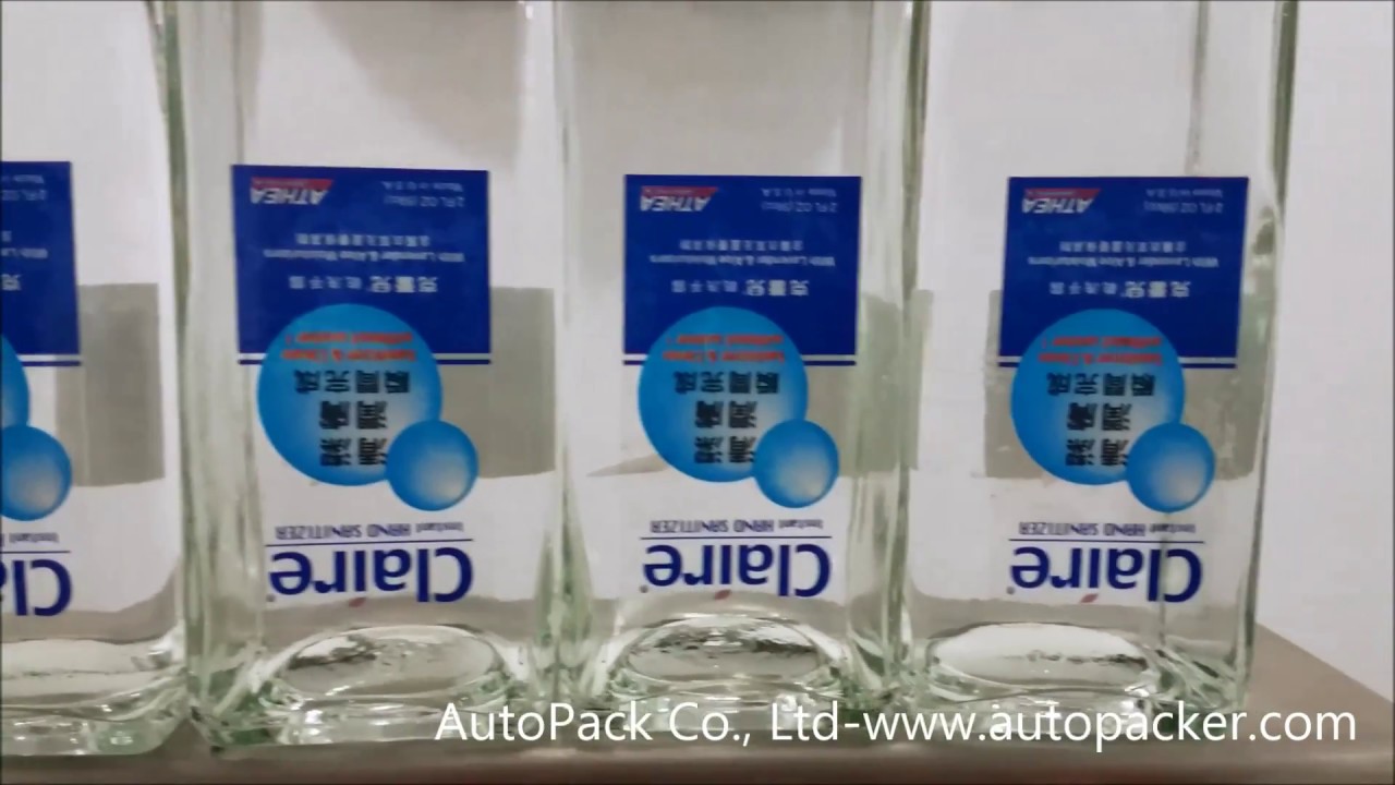 Tapered Bottle Labeler with angle folder Labeling / www.autopacker.com