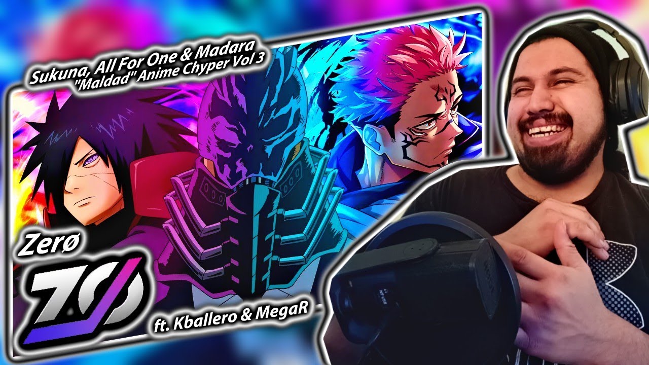 Sukuna, All for one y Madara Rap - Maldad | ANIME CYPHER VOL.3 | Ft.Kballero y MegaR | Reaccion