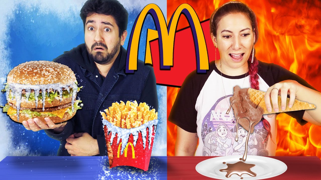 QUENTE ou FRIO SÓ COM MCDONALDS | Gabriel e Shirley 2.0
