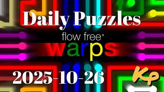 Flow Free Warps - Daily Puzzles - 2025-10-26 - October 26th 2025 screenshot 5