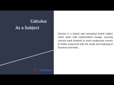 Calculus Assignment Help