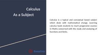 Calculus Assignment Help