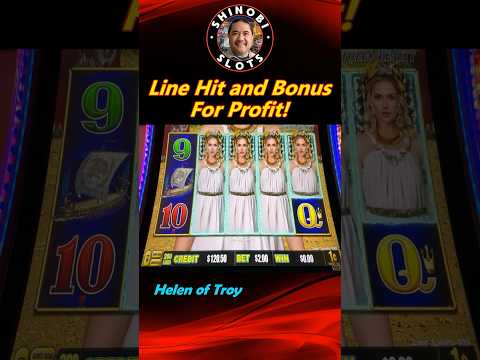 Helen of Troy Line Hit and Bonus for the Profit! #shortfeed #shorts #shinobislots