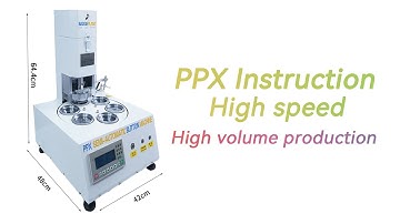PPX Automatic Badge Button Machine, Manual and Automatic Operation Instructions.