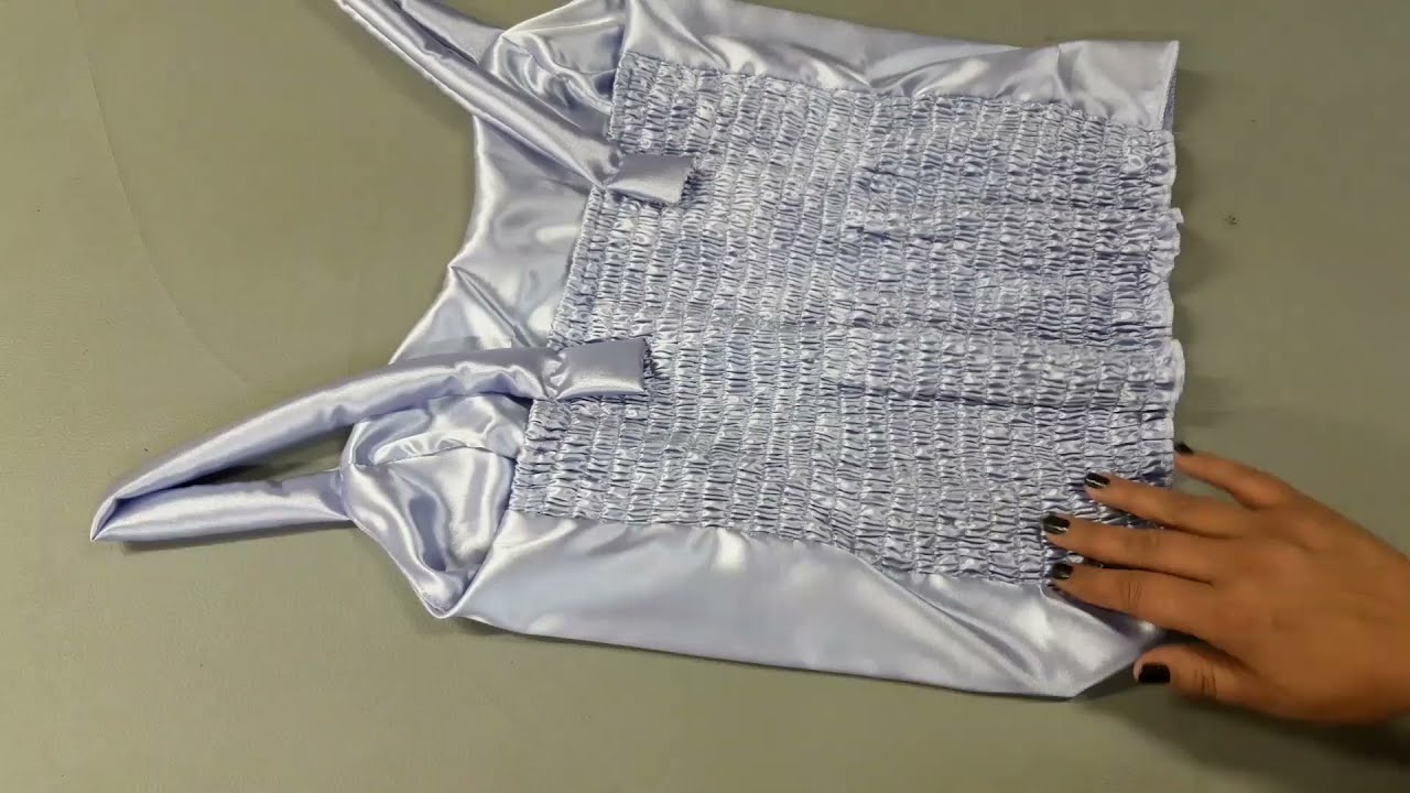 Blusa com lastex nas costas como fazer