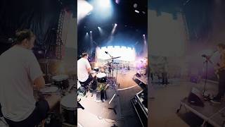 The hardest song to play live 😵 #drums #festival #stagedive