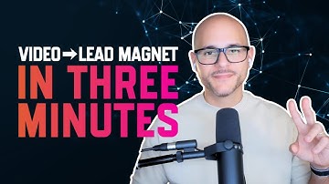 Turn Any Video Into a Lead Magnet in 3 Minutes (Ebook + Quiz + Cover Design)