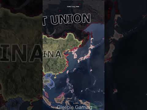 HOI4 1936 TIMELAPSE UNITED CHINA VS JAPAN #shorts #hoi4 #heartsofiron4 #timelapse