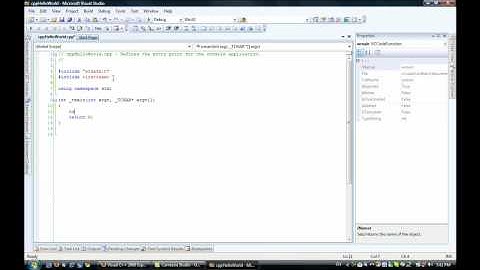 C++ programming - Hello world