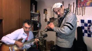 Video thumbnail of "look for the silver lining(cornet .sax .flute & guitar) Rival duo"