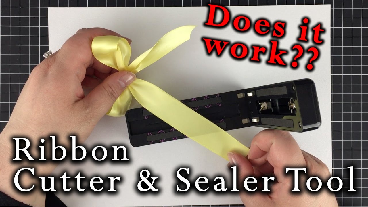 DIY Ribbon Cutter and Sealer tool  Imaginisce i-magicut, does it