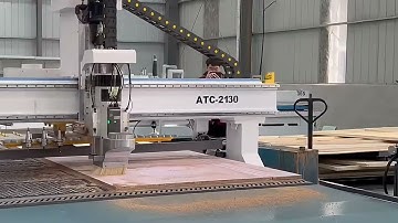 In the world of furniture manufacturing, this ATC CNC router is a model of intelligent processing.