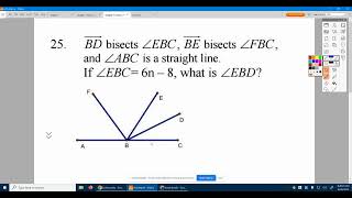 Geometry Chapter 1 Practice Test 2 #25