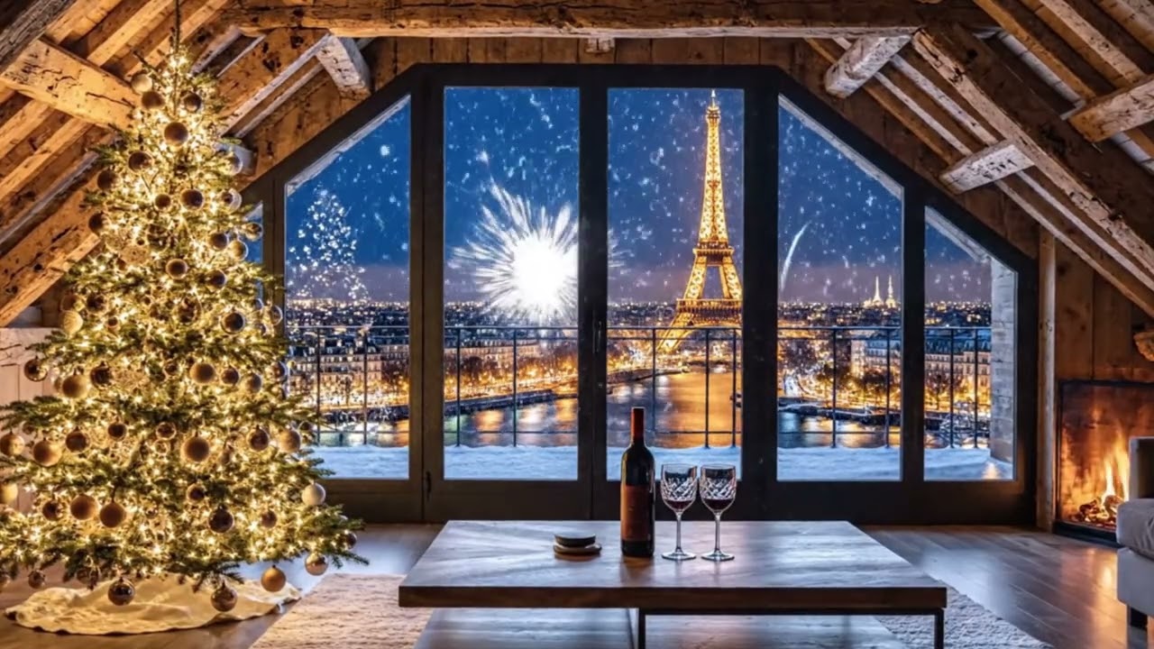 3 HOURS French New Year & Christmas Songs 🇫🇷 Romantic & Happy Holiday Music from Paris