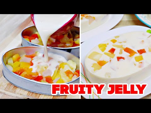 FRUITY JELLY | VERY SIMPLE AND EASY JELLY DESSERT