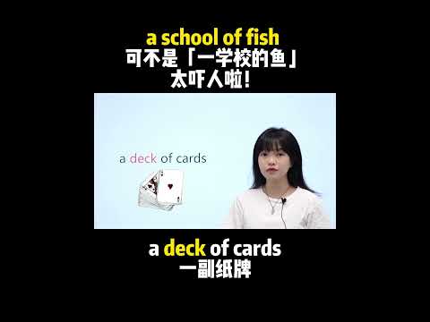 a school of fish 可不是「一学校的鱼」太吓人啦！| English | Learn English practice | Learn English speaking