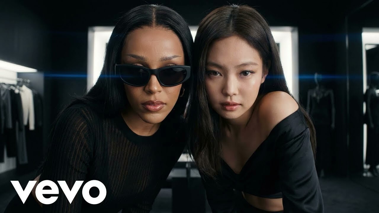 Jennie and Doja Cat — confident, playful, and stylish “Velvet Claws”