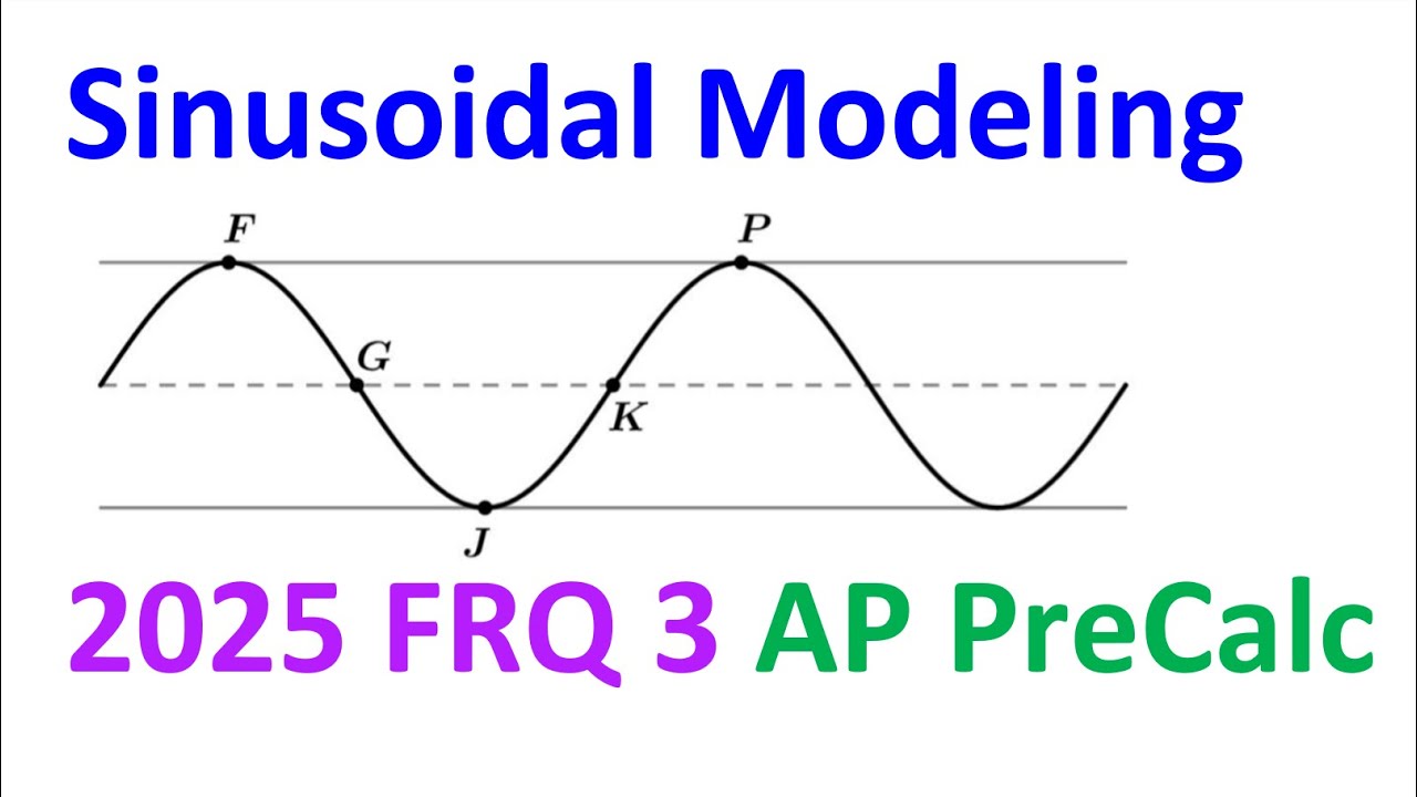 2025 FRQ 3 - Синусоидальное моделирование [AP Precalculus]