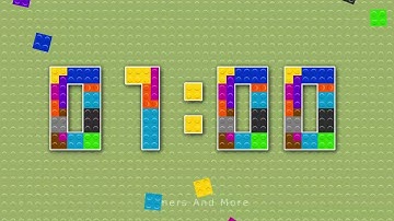 1 Minute Colourful LEGO Inspired Countdown Timer