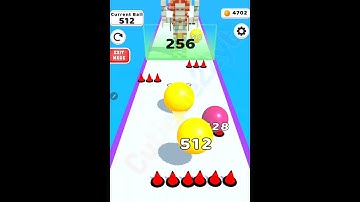 Ball 2048 game (all levels gameplay walkthrough) #cutiepie22yt #devagamezone #ballrun2048 #2048 #fyp