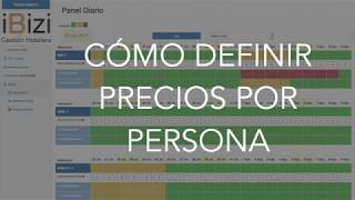 Cómo definir precios por persona en habitaciones - ibizi PMS Hotel screenshot 2