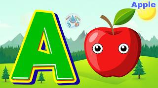 A for Apple 🍎 | A A Apple 🍏 | Alphabet Smiles Time | Mini Shark 🦈