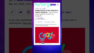 Googles Ai Is Rewriting Headlines shorts ai google