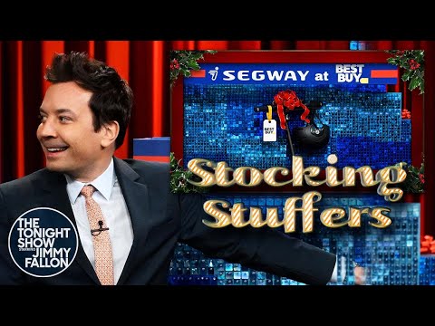 Tonight show stocking stuffers: the segway f2 kickscooter and helmet | the tonight show