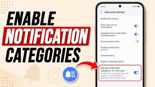 How to Enable Notification Categories on Samsung
