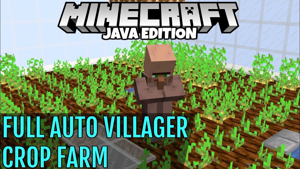Minecraft 1.13 Simple Automatic Potato And Carrot Farm Tutorial! Java