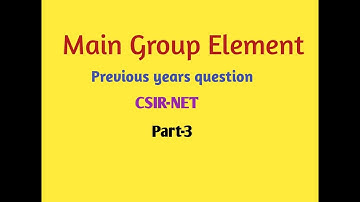 Main Group Element  Part-3/Previous years question CSIR-NET/Reaction of Borazine