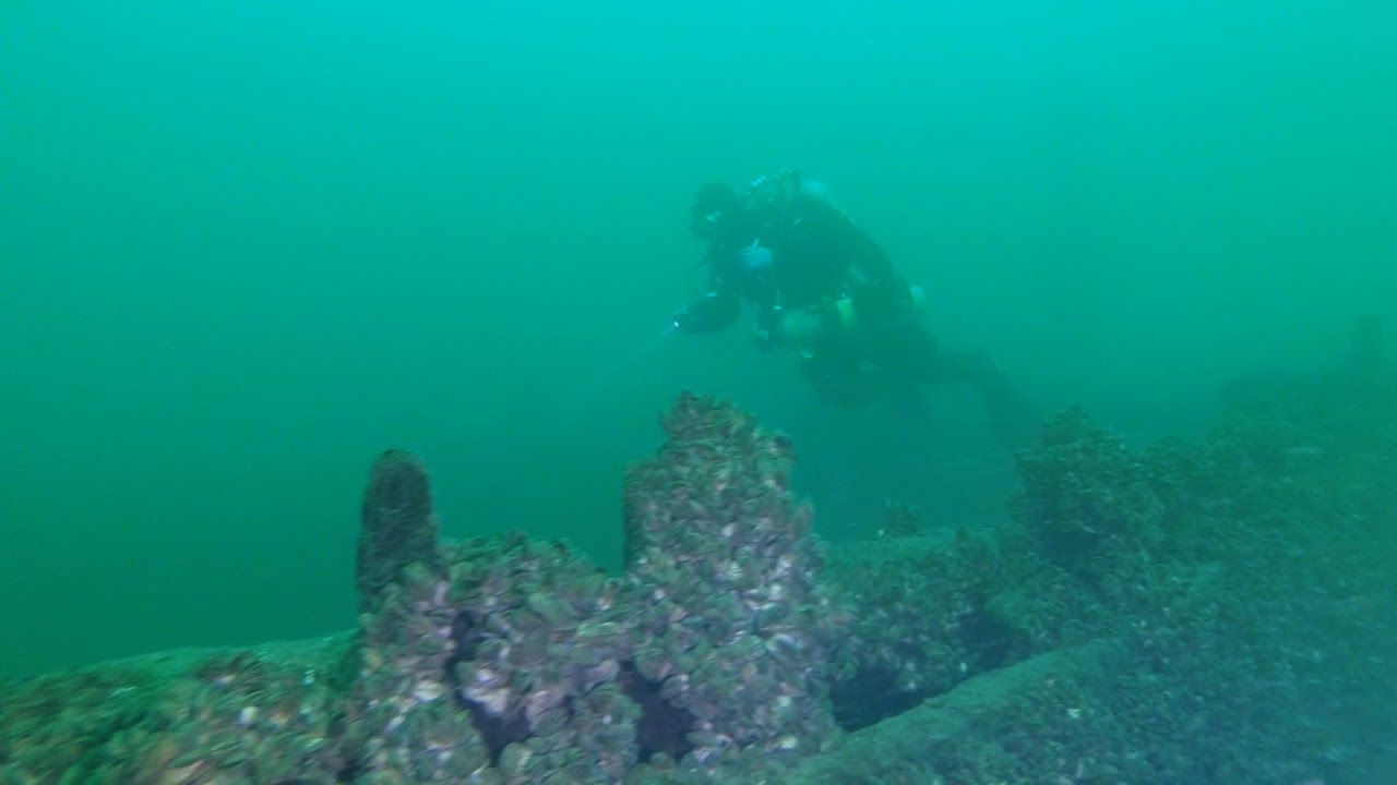 Lake Erie Shipwreck Diving Indiana 2016 Part 2 YouTube