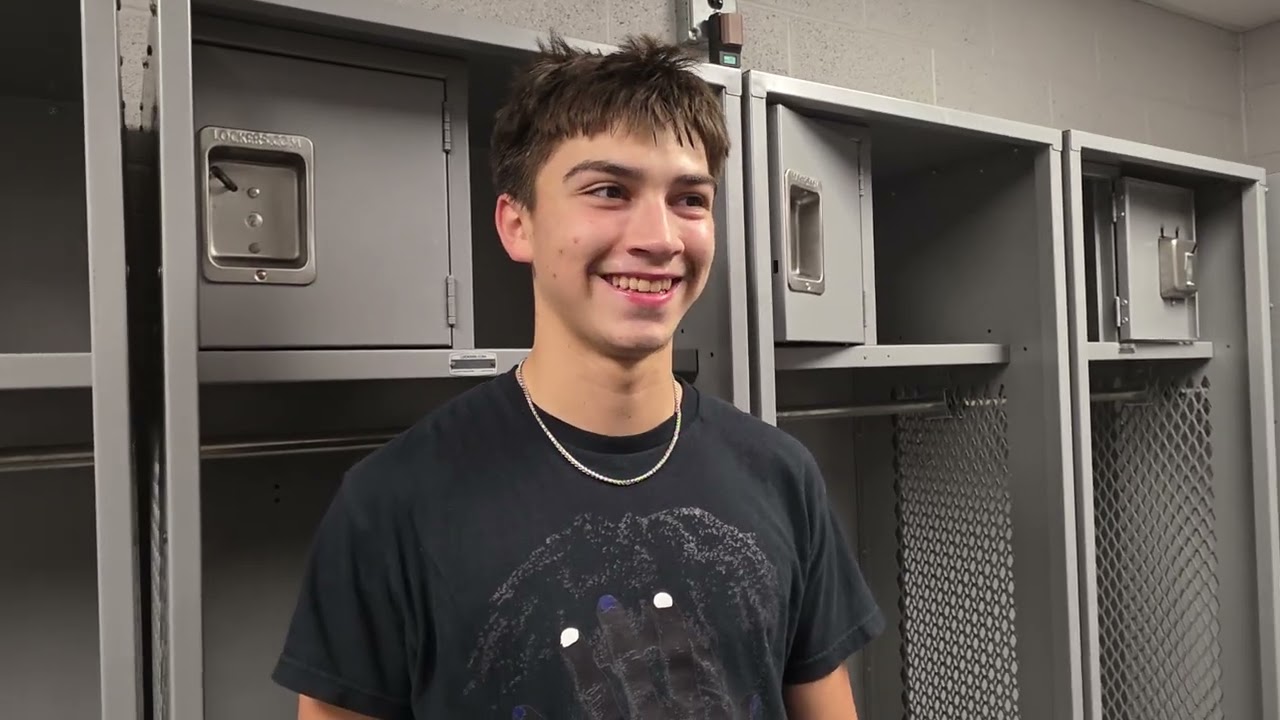 Liberty sharpshooter Parker Hodges talks about hitting 7 3's in the win over Webster County Wed..