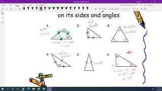 24 Lesson - Classifying Triangles - part 1