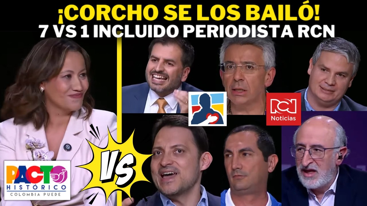 ¡7 VS 1 contra Carolina Corcho y se los bailó! Hasta periodistas de RCN