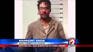 Deputies shoot, kill target of two-week manhunt in Californi