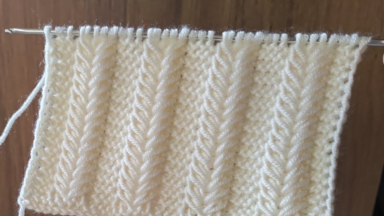 Süper süper Tunusian Knitting Model .Tunus işi yeni TASARIM yelek battaniye şal örneğim