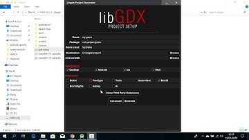 How to create a new Libgdx project in android studio